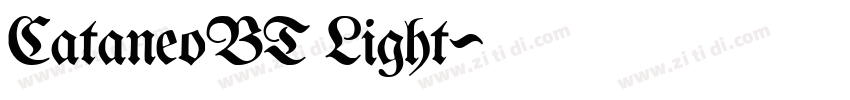 CataneoBT Light字体转换